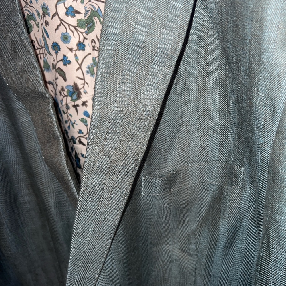 Tallia Macys Men's Linen Sportscoat Blazer 52L - Picture 3 of 10